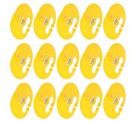 LOORGVEL Lot de 15 Anneaux de Sevrage pour Veaux Ressort Rond Dispositif Anti- en Plastique Robuste Outil de Sevrage Nasal pour Élevage Bovin Prévention Malnutrition Usage Agricole