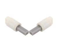 LOORGVEL Lot de 2 Amortisseurs de Siège de Toilette 24mm Rotation Horaire, Kit de Réparation Silencieux et Stabilisateur en Plastique Résistant, Accessoires Antibruit pour Abattant Wc,