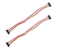 LOORGVEL Lot de 2 Câbles Adaptateurs Série D'interface 7 15 Broches Mâle-femelle en Cuivre Rigide, Rallonge pour Disque Dur et Lecteur Optique, Câble D'alimentation PC Interne, Compatible