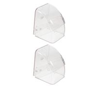 LOORGVEL Lot de 2 Coques de Sonnette en Plastique Transparentes Étanches Protection Anti-Pluie pour Sonnette sans Fil Housse Résistante aux Intempéries Adaptée pour Usage Extérieur et