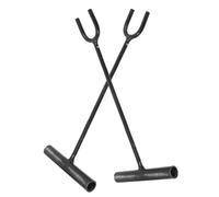 LOORGVEL Lot de 2 Crochets de Levage Robustes pour Regards D’Égout Acier Résistant 30 CM X 8 MM Extracteurs Précis pour Plaques et Vannes D’Eau Outil Polyvalent pour Chantier et