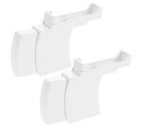 LOORGVEL Lot de 2 Dispositifs D’Assistance pour Piercing D’Oreille Réutilisables en Plastique Blanc Perçage Précis et Sécurisé Compatible Machine à Percer Oreilles Usage Personnel et
