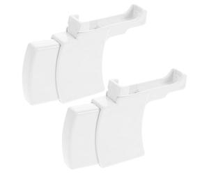 LOORGVEL Lot de 2 Dispositifs D’Assistance pour Piercing D’Oreille Réutilisables en Plastique Blanc Perçage Précis et Sécurisé Compatible Machine à Percer Oreilles Usage Personnel et