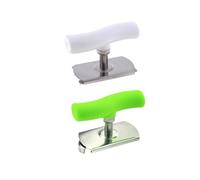 LOORGVEL Lot de 2 Ouvre-Bocaux Antidérapants en Acier Inoxydable Blanc et Vert pour Bocaux de 25 à 95 CM Outil Multifonction la Cuisine Ouvre-Bouteille et Décapsuleur Pratique pour