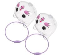 LOORGVEL Lot De 2 Porte-Clés Souvenirs pour Poils De Chat Pendentif Commémoratif en Abs Rose