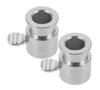 LOORGVEL Lot de 2 Set de Boulons de Fixation pour Broche à Rouleaux de Barbecue au Gaz, Accessoire de Rôtisserie Solide, Compatible Gril Extérieur Manchon Anti-Glissement, Entretien Facile