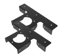 LOORGVEL Lot De 2 Supports De Poutre en t en Fer Robustes pour Pergola, Fixation Renforcée Extensible, Accessoires De Terrasse Extérieur, Matériel De Montage Solide pour Patio Et Balcon