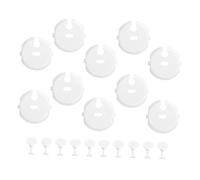 LOORGVEL Lot de 20 Cache-prises pour Garçon et Filles Français, Protection Sécurité Électrique, Plastique Robuste Blanc, Protection Bébé, Usage Intérieur, Accessoires Sécurité Garçon et Filles