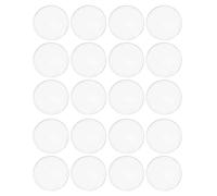 LOORGVEL Lot de 20 cache-projecteurs en verre transparent pour lampes de phare Mr16 GU10, abat-jours incurvés en verre résistant à la chaleur, éclairage extérieur décoratif