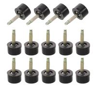 LOORGVEL Lot de 20 Embouts Protège-talons Ronds Noirs 10 Mm pour Talons Hauts, Anti-dérapants et Faciles à Remplacer, pour Réparation et Confort des Chaussures