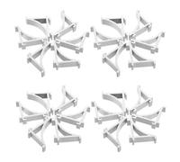 LOORGVEL Lot de 25 Clips de Fixation pour Étagères de Réfrigérateur en Alliage D’Aluminium Argenté Supports Robustes pour Grille de Congélateur Accessoires de Remplacement pour Rangement