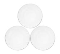 LOORGVEL Lot de 3 coupelles de Rechange pour brûleur à Cire Fondue - Chauffe-Cire - Plateau Chauffant - Chauffe-Bougie Rond en Verre pour Les fêtes et la Diffusion de Parfum à Domicile