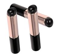 LOORGVEL Lot de 3 Pinceaux à Lèvres en Silicone Noir, Taille Petite, Applicateurs Réutilisables pour Rouge à Lèvres et Gloss, Outils de Maquillage Portables pour Usage Quotidien