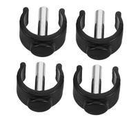 LOORGVEL Lot de 4 Accessoires pour Béquilles Clips en C Boucles de Verrouillage Support de Canne Compatible Divers Modèles Réparations et Remplacements pour Aides à la Mobilité
