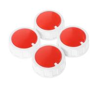 LOORGVEL Lot de 4 Boutons de Commande pour Radiateur et Ventilateur, Bouton de Minuterie 6 Mm, Matériau Antidérapant Solide, Remplacement Compatible Chauffage D’appoint et Ventilateur