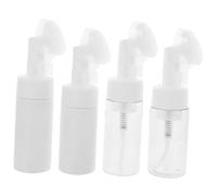 LOORGVEL Lot De 4 Brosses Nettoyantes Visage Flacon 100ml Et 120ml, Nettoyage En Profondeur Des Pores, Adaptées à Divers Types De Peau, Usage Quotidien, Flacon Vide Inclus