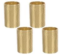 LOORGVEL Lot de 4 Capuchons dorés pour poignées de tiroir de Commode, protège-poignées de Porte de Placard Vintage, quincaillerie Rustique pour Meubles, Accessoires de Placard et d'armoire B