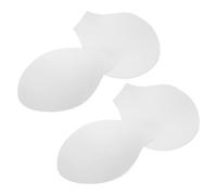 LOORGVEL Lot de 4 Coussinets de Protection de U Perforés Blancs pour Sous-vêtements Masculins, Bonnets Souples Respirants et Rehaussants, Adaptés pour Natation, Sport et Activités