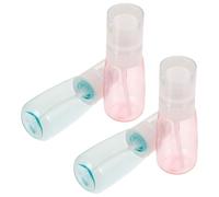 LOORGVEL Lot de 4 Flacons de Voyage Cosmétiques 60 Ml en Plastique U, Étanches et Légers, Flacons Lotion Portables pour Shampoing, Démaquillant et Soins, pour Maquillage Couleur Aléatoire