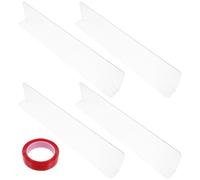 LOORGVEL Lot de 4 Protections Transparentes pour Rebord de Fenêtre 35X7 CM sans Aimant avec Colle Nano Film Anti-Rayures pour Animaux Domestiques Protection Solide et Facile à Installer