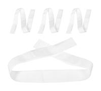 LOORGVEL Lot de 4 Sangles Centrales Blanches pour Filet de Volley-Ball Sangle de Remplacement Solide en Polyester 4 Pièces Accessoires Multisports pour Entraînement et Compétition en