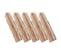 LOORGVEL Lot de 5 Bûches Décoratives en Bois Naturel pour Décoration Rustique, Texture Authentique, pour Fêtes de Noël et Rassemblements en Extérieur