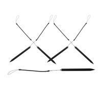 LOORGVEL Lot de 5 Sets de Stylets pour Tablette D’Écriture LCD avec Cordon à Ressort Stylets Portables pour Écran Résistif pour Smartphone et Tablette Accessoires de Dessin Numérique