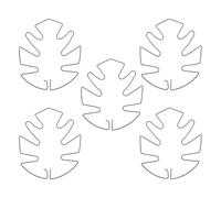 LOORGVEL Lot de 5 Supports en Fer pour Plantes Grimpantes Grand Format Couleur Verte Tuteurs Réutilisables de Feuille de Monstera Treillis Jardin Extérieur pour Croissance et Maintien