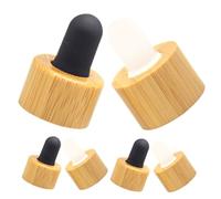 LOORGVEL Lot de 6 Couvercles de Compte-Gouttes pour Bouteilles d'Huiles Essentielles Couvercle en Plastique Pratique pour Compatible Divers Flacons de Gouttes