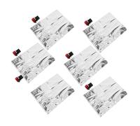 LOORGVEL Lot De 6 Pochettes à Vin Rechargeables 2l avec Robinet à Bascule, en Matériau Stable, Étanches Et Portables, pour Dégustation en Extérieur Et Stockage Pratique