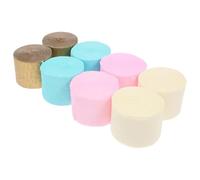 LOORGVEL Lot de 8 Serpentins en Papier Crépon Couleurs Assorties, Décorations de Fête Résistantes et Indéchirables, Guirlandes pour Mariage, Anniversaire et Événements Festifs