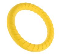 LOORGVEL Mâcher pour Chiens de Grosse Taille en Eva Jaune, Résistant et Élastique de Cercle, Accessoire pour Mordillage en Extérieur et Santé Dentaire