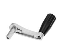 LOORGVEL Manivelle en Métal à 6 Dents pour Support de Levage Manuel, Poignée Argentée Courte, Outil Robuste pour Étendoir à Linge, Usage Balcon et Intérieur, Accessoires de Portant