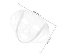 LOORGVEL Masque En Silicone Réutilisable 3 Pièces Blanc or Rose, Masque Facial 3d Confortable Pour Femmes, Maintien Pour Routine Beauté