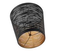 LOORGVEL Metal Lampshade Drum Design For Table And Floor Lamps Iron Frame With Hollow Out Pattern Light Cover For Living And Home Decoration