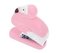 LOORGVEL Mini Agrafeuse Flamant Bois Portable et Ergonomique Accessoire de Bureau Décoratif pour Garçon Fille et Adultes Sculpture Animale pour Maison et Bureau