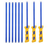 LOORGVEL Mini Scie à Métaux Multifonction 30 Cm 3 Cadres et 9 Lames, Poignée Plastique Ergonomique, Outil de Découpe Manuel Portable pour Jardinage, Bricolage et Entretien Extérieur