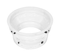 LOORGVEL Moule à Colonne Romaine Cannelée Rond 30 Cm en Plastique Robuste pour Coulage Béton, Chapiteau de Pilier Décoratif pour Portail et Décoration Jardin Extérieur