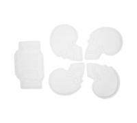 LOORGVEL Moule en Silicone de Crâne pour Dessous de Verre Décoratifs | Moule en Matériau Époxy pour Célébration Halloween, Créations Uniques pour Bar et Projets Artistiques