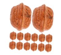 LOORGVEL Noix Artificielles Réalistes Modèle de Simulation Lot de 40 en Plastique Léger et Portable pour Photographie Culinaire et Décoration Intérieure