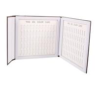 LOORGVEL Nuancier de Vernis à Ongles 120 Couleurs Taille Standard Présentoir de Cartes pour Manucure Professionnelle et Apprentissage du Nail Art Salon de Beauté 120 Plaques Couleur Coffee