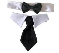 LOORGVEL Nœuds pour Animaux de Compagnie 2 Pcs en Tissu Respirant et Confortable, Accessoires pour Chats et Chiens, pour Fêtes, Mariages et Noël