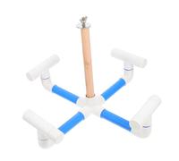 LOORGVEL Oiseau Rotatif Bois Aire de Jeux Interactive pour Perroquets Support Suspendu de Cage Accessoire Ludique Antidérapant pour Entraînement et Divertissement