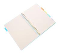 LOORGVEL Organiseur de Planning avec Spirale Rigide Cahier avec Intercalaires Colorés Pages Épaisses pour Bureau et Maison Carnet de Notes pour Tâches et Projets