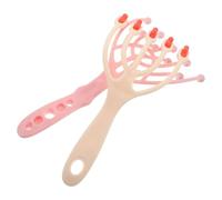 LOORGVEL Outil de Massage Capillaire Portable 2pcs en Pp avec Griffes pour Massage du Cuir Chevelu à Domicile, Peigne Compact pour Soin Quotidien du Cuir Chevelu