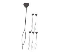 LOORGVEL Outils de Coiffure pour Tresses et Perles Cheveux 6 Pièces Noir Outil à Boucle Multifonction pour Filles et Femmes Coiffure Rapide Chignon et Queue de Cheval