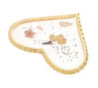 LOORGVEL Palette à Ongles en Résine Forme Cœur pour Nail Art, Plateau D'affichage Élégant et Accessoire Pratique pour Artistes et Amateurs de Manucure