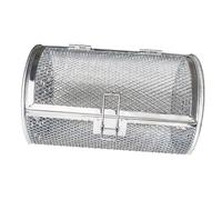 LOORGVEL Panier Grill Rotatif Acier Inoxydable pour Friteuse à Air Rôtissoire pour Noix Arachides et Graines Tambour de Cuisson et Résistant Chaleur