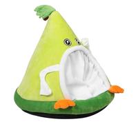 LOORGVEL Panier pour Chat D’intérieur Semi-fermé 50 X 50 Cm en Tissu Épais Vert, Nid Douillet Portable pour Petits Chiens et Chatons, Tente Chaude et Lavable Adaptée Hiver et Animaux