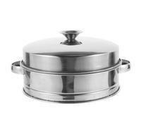 LOORGVEL Panier Vapeur Inox Double Poignée Haute Température pour Cuisine Maison Support Cuisson Vapeur Légumes Poissons Dim Sum Accessoire Cuisine et Pratique